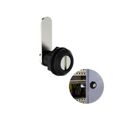 Imagem de Fecho Lingueta Fenda Preto Para Quadro Elétrico E Armários de Aço - So
