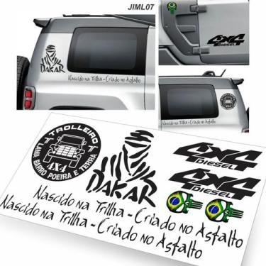 Imagem de Adesivos Troller 4x4 Diesel kit com 8 adesivos - Resitank