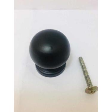 Imagem de 5 Puxador Bola Bolinha Preto 1.1/4 - comercialoliveira