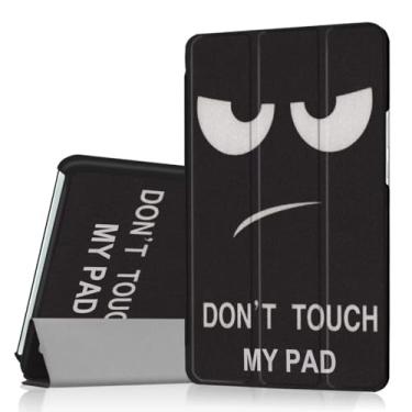 Imagem de Zrengp Capa para tablet Huawei MediaPad M3 8.4 BTV-W09 BTV-DL09, capa de couro leve ultra fina para NTT docomo dtab Compact d-01J 21.3 cm (KST-Big Eye)