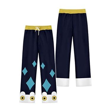 Imagem de The Owl House Luz Noceda Sweatpants Cosplay TOH Luz Noceda Costume Hoodie Pants 3D Printed Trousers Suits Halloween for Adult (S, Luz Noceda Sweatpants)