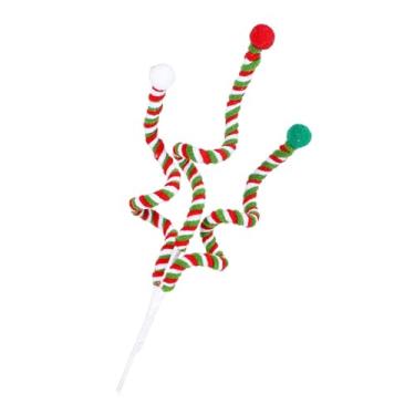 Imagem de Kokiya Decoração para árvore de Natal, palito de bengala doce, enfeite de árvore de Natal, lembrancinhas para festa de escritório, Vermelho Verde Branco