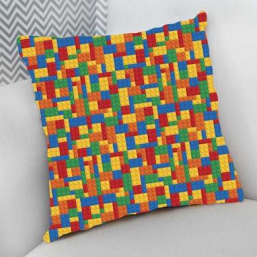 Imagem de Almofada Decorativa Cheia c/ Zíper 40x40Infantil Kids Estampa Desenhos
