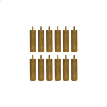 Imagem de Kit 12 Pé de Cama Box Casal King Madeira de Rosquear 12cm