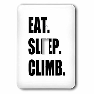 Imagem de 3dRose lsp_180390_1 polegada Eat Sleep Passionate Rock Climber Text Climbing Sport Hobby Switch