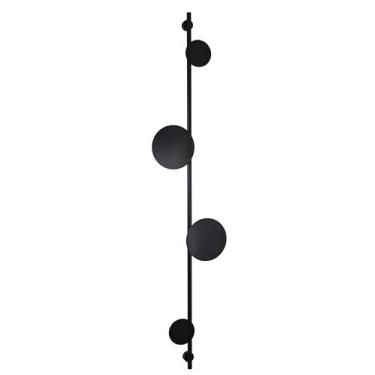 Imagem de Lustre Arandela Disco Eclipse Luz Indireta Preto 160cm 661 - ILUMINAMU