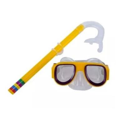 Imagem de Kit Mergulho Completo Infantil Máscara Snorkel Pé De Pato Óculos Nadad