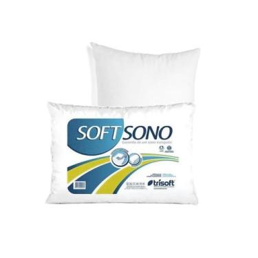 Imagem de Travesseiro Softsono Antialérgico Lavável 50x70 cm 2 Unidades - Trisof