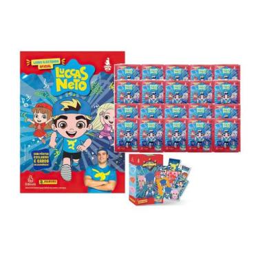 Imagem de Álbum Luccas Neto Aventureiros com 20 Figurinhas e 5 Cards (5 envelope