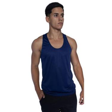 Imagem de Regata Masculina Slim Fitness Básica De Academia Moda Fit - JINKINGSTO