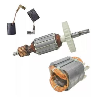 Imagem de Induzido + Bobina + E. Carvão P/ Martelete Makita Hr2470 110v - Bolte