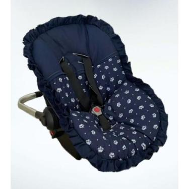 Imagem de Capas de bebê conforto Coroa azul - Doce sonho