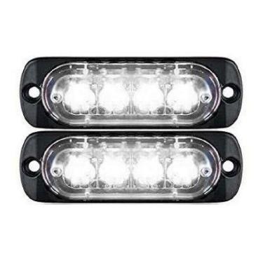 Imagem de Kit Strobo Led Vermelho Type-r, Estilo Policia, Ambulancia - Strobos A