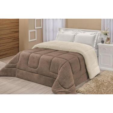 Imagem de Coberdrom Sherpa Dupla Face Queen ou King - MFF ENXOVAIS & J.F, Cáqui,
