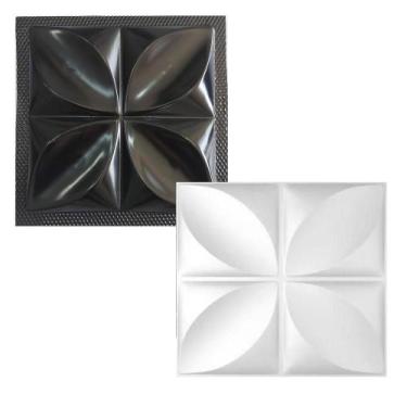 Imagem de Forma para Gesso 3d Pétala 28x28cm 2mm - Preta - Mazza Tuning