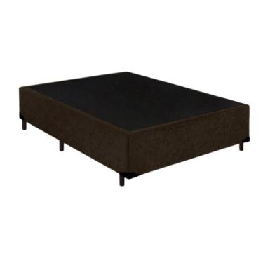 Imagem de Box Marrom de Cama Viúvo Resistente Madeira - FácilPedido