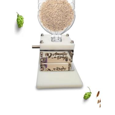 Imagem de Moedor Moinho de Malte em INOX com 2 Rolos Linha Premium Malte Cevada 