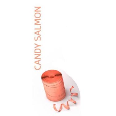Imagem de Rolo Fitilho Candy Salmon - 5mm x 50m - EmFesta - Bela Industria e Com