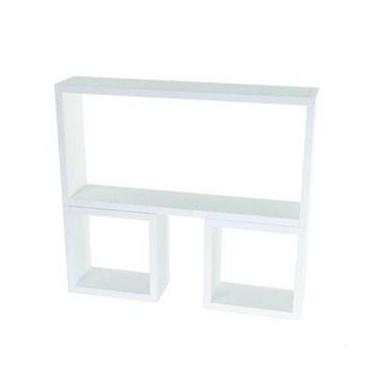 Imagem de kit 3 Nichos Brancos - 60x30, 25x25, 25x25 - 15cm profundidade Quarto,