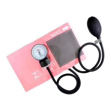 Imagem de Aparelho De Pressão Manual Esfigmomanômetro Premium - Cor Rosa