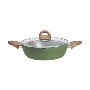 Imagem de Caçarola Baixa com Tampa Tognana Jungle 26 cm, Verde, 26 cm