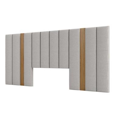 Imagem de Cabeceira Estofada Queen Reta Basic J18 Freijó - Dalla Costa