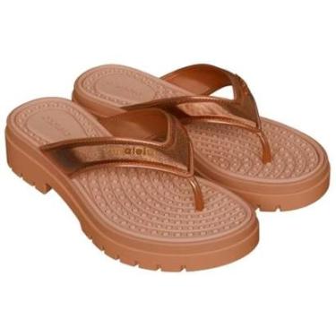 Imagem de Tamanco Feminino Tratorado Aurora Terroso Metalizado Azaleia 19091-BF876-Feminino