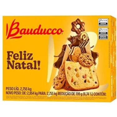 Imagem de Cesta De Natal Bauducco Grande Com Panetone E Chocotone - 20 Itens