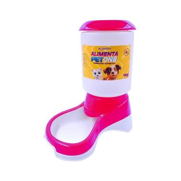 Imagem de Comedouro Automático Alimenta Pet One - Rosa - Mypetone