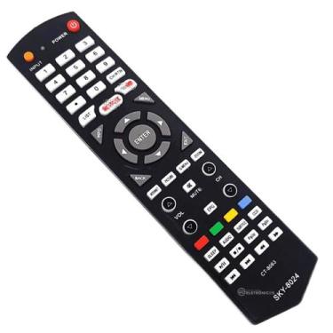 Imagem de Controle Remoto Compatível Para TV Semp TCL Com Botão Netflix YouTube 