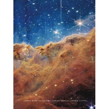 Imagem de James Webb Telescope notebook: Carina Nebula (Cosmic Cliffs): 8.25" x 11" size