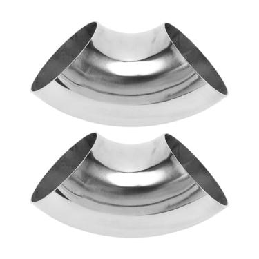 Imagem de Motoforti 2 peças 90 graus curva mandril cotovelo tubo de escape modificado carro tubulação tubulação 7.0 cm espessura OD 1,5 mm/16GA 70x175x1,5 mm 201 aço inoxidável 2 peças