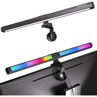 Imagem de Barra de Luz para Monitor, 15 Modos Light Bar Monitor com Tres temperaturas, 3 Temperaturas de Cor, Brilho Ajustável, para Escritório e Jogos