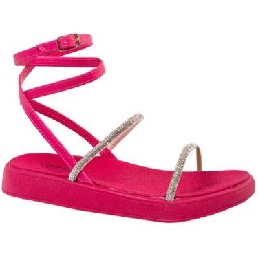 Imagem de Sandalia Papete Feminina Flat  Flatform Brilho Strass Anatomica Confor