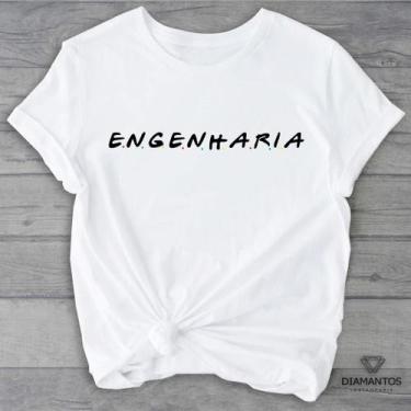 Imagem de Camiseta Blusa Engenharia -Friends MALHA COM ELASTANO - loja dinka, m
