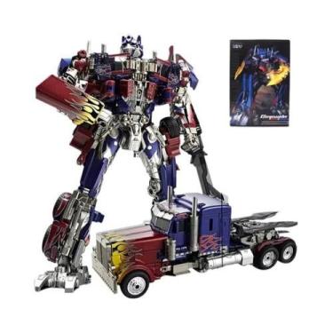 Imagem de Robô Optimus Prime Transformável 30cm - Brinquedo de Liga Metálica par