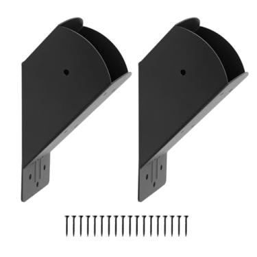 Imagem de 2 suportes de pérgola, suporte de ângulo de 45 graus, suporte de conector resistente para madeira de 10 cm x 10 cm, suporte de viga usado para gazebos, garagens, decks, estábulos, galpões, pátios,