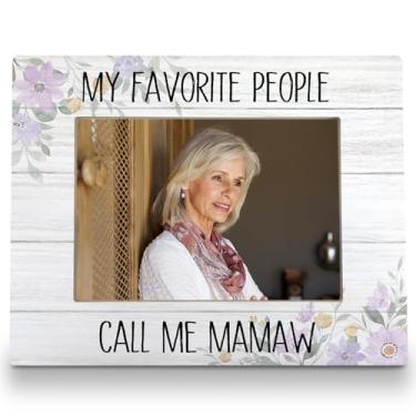 Imagem de FLDAS Porta-retrato Mamaw 20 x 25 cm, porta-retratos para avós, presentes de netos, presentes para o Dia das Mães do neto, neta, My Favorite People Call Me Mamaw, 5 x 7