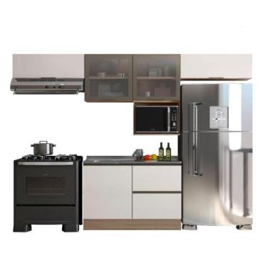 Imagem de Cozinha Modulada Etna 5 Peças para Pia 5 Portas Poliman Móveis - Polim