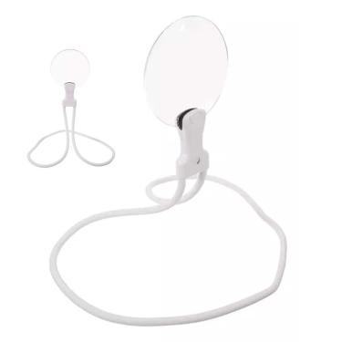 Imagem de Lupa Aumento 5x Pescoço Apoio Mesa Haste Flexivel Visualizaçao Ampla Leitura Trabalho Tarefas Multiuso Resistente