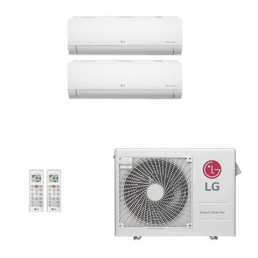 Imagem de Ar-Condicionado Multi Split Inverter LG 21.000 (1x Evap HW 9.000 + 1x Evap HW 12.000) Quente/Frio 220V