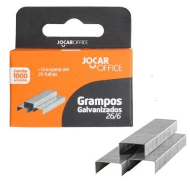 Imagem de Grampos Galvanizados 26/6 P/ Grampeador Cx Com 10000 Unidade - Leonora