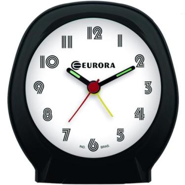 Imagem de Despertador Quartz Eurora Ref: 2696-034 Preto Redondo