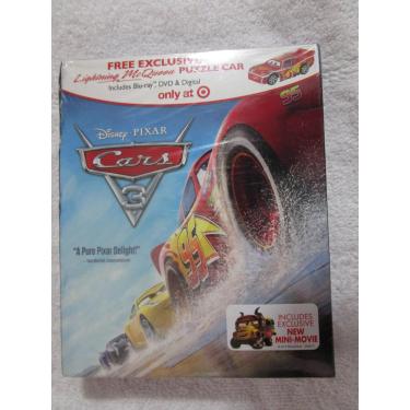 Imagem de Cars 3 bluray dvd digital target exclusive lightning McQueen puzzle car exclusive [Unknown Binding]