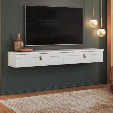 Imagem de Rack para TV Até 55 Polegadas Line 2 Portas Branco - Olivar Móveis
