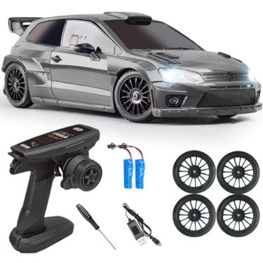 Imagem de LD2801Pro Mini RC Drift Car 1/28 Scale RTR Remote Control 4WD Racing Cars with Gyro and 4PCS Drift Tires and LED Searchlight for Hobby Gift (Silvery)