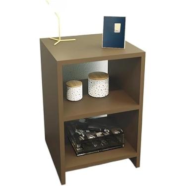 Imagem de Mesa De Cabeceira Nicho Quarto Casal Decoração (Natural)