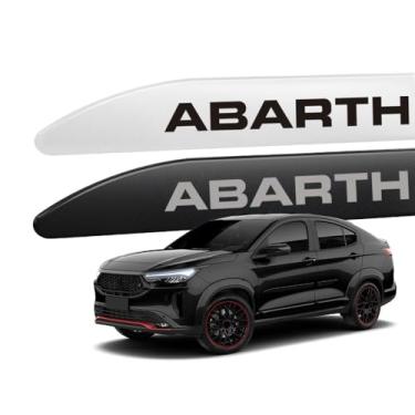 Imagem de Friso Lateral Porta para Fastback Abarth 2024 a 2025 (FACÃO, Preto Vulcano)