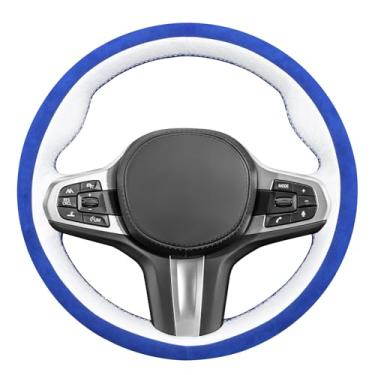 Imagem de MEWANT Capa de volante costurada à mão para BMW M Sport 3 Series G20 G21 F40 F44/4 Series G22 G22 G23/5 Series G30 G31 G32 G11 G12 G14 G15 G16/3 Series G20 G21