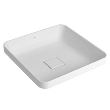 Imagem de Cuba De Sobrepor Quadrada Deca Slim 40cm Branco L.21040.17